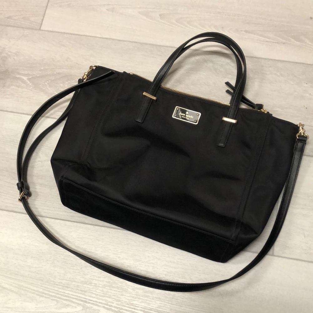 Kate Spade black tote bag purse